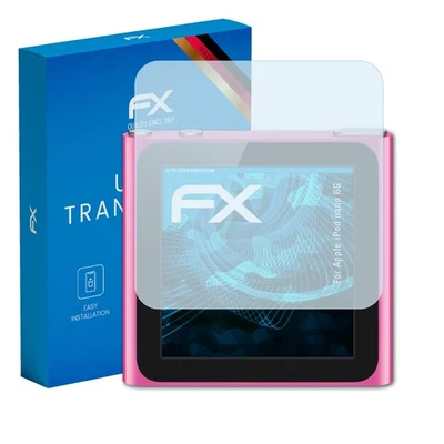 atFoliX 3x Screen Protection Film for Apple iPod nano 6G Screen Protector clear - Image 1 of 4