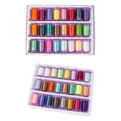 Embroidery Thread Polyester Sewing Thread for Sewing Machine Hand Stitching - Image 1 of 4