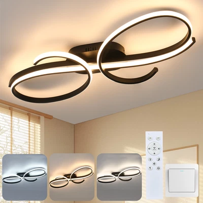Modern LED Ceiling Light Dimmable Ceiling Light Living Room with Remote Control Pvqbmv - Image 1 of 4