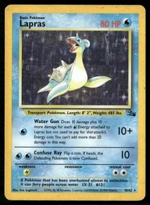 Lapras (10) Holo Rare Fossil 10/62 MP - Picture 1 of 2