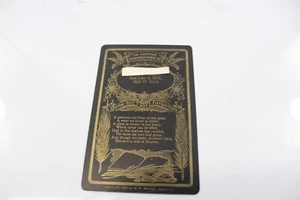 Antique Memorial Card Black & Gold 1916 Leipsic, OH - Picture 1 of 6