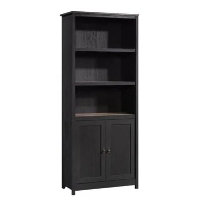 SAUDER Bookcase 29.291" x 71.496" Adjustable Shelves Customizable Raven Oak - Image 1 of 4