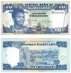 2006 Swaziland 10 Emelangeni Banknote UNC P29 - Picture 1 of 1