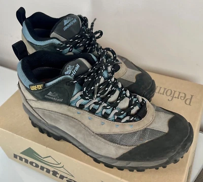 Montrail Gortex Storm GTX hiking sneakers smoke lug sole hiker size 8 39 5.5 - Image 1 of 4