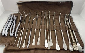 Vintage Set 20 Uterine Dilator Stainless Steel Aloe Hallam Dittmar Betz - Picture 1 of 12