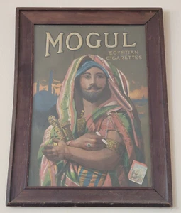 Mogul Egyptian Cigarettes Tobacco Advertising Picture With Original Frame - Picture 1 of 10
