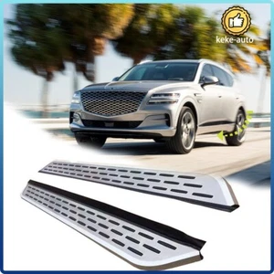Fit for Hyundai Genesis GV80 2021-2025 Running Boards Side Steps Pedals Nerf Bar - Picture 1 of 6