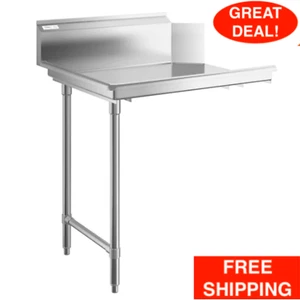 36" Commercial Stainless Steel Left Side Clean Dish Washer Table 3' Dishwashing - Picture 1 of 12