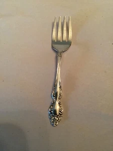 1881 Rogers Oneida Ltd "Baroque Rose" Pattern 1967; Infant Fork 4 3/8'' - Picture 1 of 12