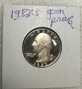 1982 S Washington Quarter Gem Proof - Picture 1 of 2