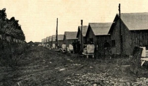 Postcard Of WWI Mobilization Camp Regimental Street Syracuse, NY - Picture 1 of 3