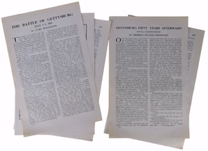 Gettysburg 50th Anniversary & Battle Set of 2 Orig 1913 Essays Outlook 10pg - Picture 1 of 4