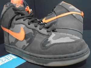 NIKE DUNK HIGH PRO SB BRIAN ANDERSON CAMO SABLE GREEN ORANGE FLASH 305050-281 10 - Picture 1 of 13