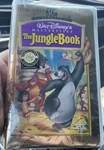 *RARE Gold Holo Edition* The Jungle Book, 1967 (VHS, 1997) Clamshell New/Sealed - Picture 1 of 8