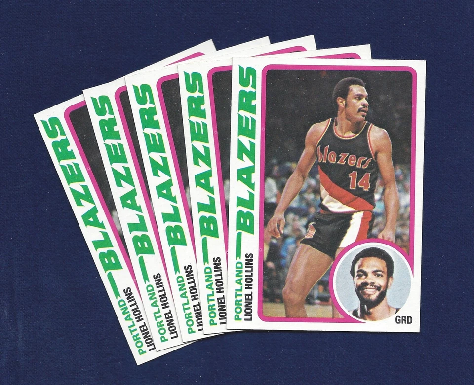 LOT OF FIVE 1978-79 TOPPS BASKETBALL #74 LIONEL HOLLINS RAZOR SHARP  .99 SH - Image 1 of 1