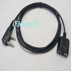 2M micophone speaker extend cable for handy interphone K plug BAOFENG KENWOOD