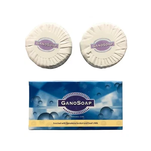 1 Caja Jabón Gano Excel con Ganoderma y Leche de Cabra Suave Piel Saludable (2 bar/caja) - Imagen 1 de 9