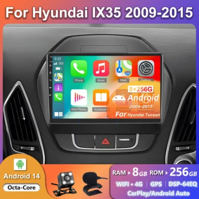 8GB+256GB 🌟Für Hyundai IX35 2009-2015🌟Android 14 Autoradio CarPlay GPS RDS AUX - Bild 1 von 4
