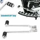 Chrome 9.84" Extended Heel Toe Shifter Shift Lever Peg For Harley Softail Fatboy