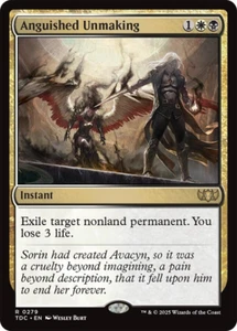 MTG Magic 1x Anguished Unmaking (M/NM) Commander Tarkir Dragonstorm - Photo 1 sur 1
