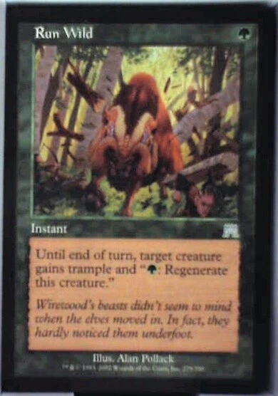 Run Wild - Onslaught: #279, Magic: The Gathering Lp R210 - Image 1 of 1