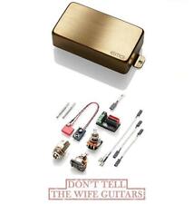 EMG H BRUSHED GOLD ACTIVE HUMBUCKER SIZED PICKUP SINGLE COIL SOUND POTS & WIRING