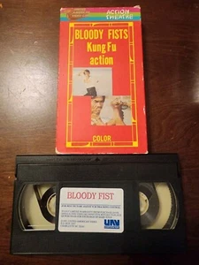 BLOODY FISTS Kung Fu Action VHS 1974 Action Theatre Chan Sing/Chan Kaun Tai RARE - Picture 1 of 7