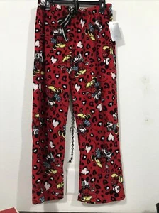 DISNEY - JUNIORS - LOUNGE PANTS - RED - SIZE Large (APO-165-3) - Picture 1 of 5