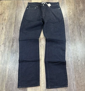 NWT Five Four Los Angeles Dark Blue Jeans Leonel Relaxed Straight Leg Size 34x34 - Picture 1 of 15