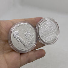 1 PC Estatua de la libertad de un billón de dólares USA Plata Metal Colección de monedas