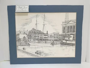 Martin Barry Limited Hand Signed & Numbered Lithograph - Foot of Boardway - Picture 1 of 8