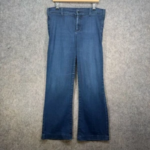 NYDJ Jeans Womens Size UK W34 L30 Blue Denim Lift-Tuck Tech Boot Cut Wide Leg - Picture 1 of 16