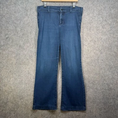 NYDJ Jeans Womens Size UK W34 L30 Blue Denim Lift-Tuck Tech Boot Cut Wide Leg - Image 1 of 4