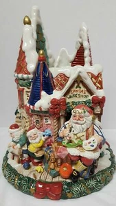 Fitz and Floyd Santa's Magic Workshop Weihnachtsvase #13/309 RAR 1997 mit Box - Bild 1 von 11