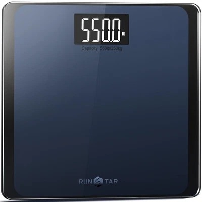 550lb Bathroom Digital Scale for Body Weight with Ultra-Wide Platform and Lar... - Image 1 of 4