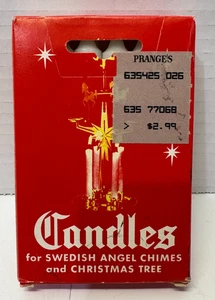 12 White CANDLES FOR SWEDISH ANGEL CHIMES and CHRISTMAS TREE ORIGINAL Vintage - Picture 1 of 4