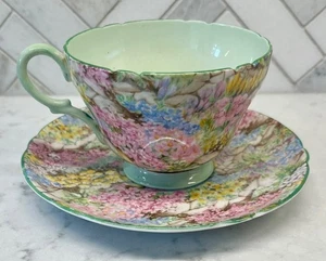 Shelley Rock Garden Chintz Tasse und Untertasse - Bild 1 von 4