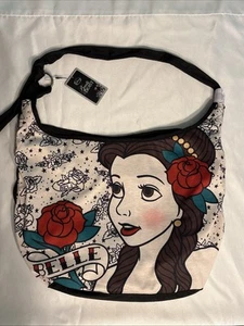Disney Beauty And The Beast Belle Rose Tattoo Hobo Bag Purse - Picture 1 of 8