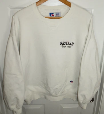 Sudadera de Colección Russell High Algodón EE. UU. Sealab Equipo de Buceo Años 80 XL Buceo Foto 1 de 4