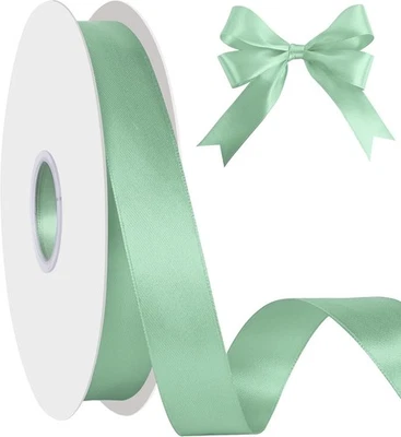 Lrybbon Double Face Satin Ribbon  50 Yards Solid Fabric Polyes - Image 1 of 4