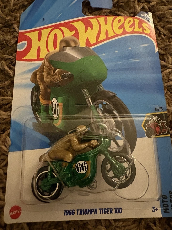 Hot Wheels 1966 Triumph Tiger 100 RTH #235 Mainline 2025 Estuche N Foto 1 de 1