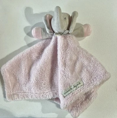 Mantas y más allá gris rosa elefante Lovey manta de seguridad bebé polar Foto 1 de 4