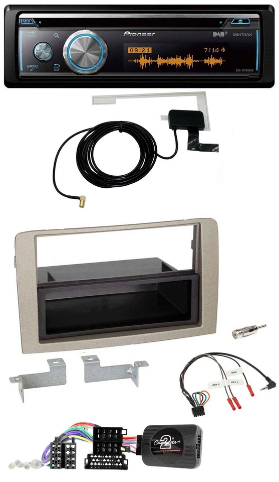 Pioneer Bluetooth DAB Lenkrad USB CD Autoradio für Lancia Musa 2004-2012 - Bild 1 von 4