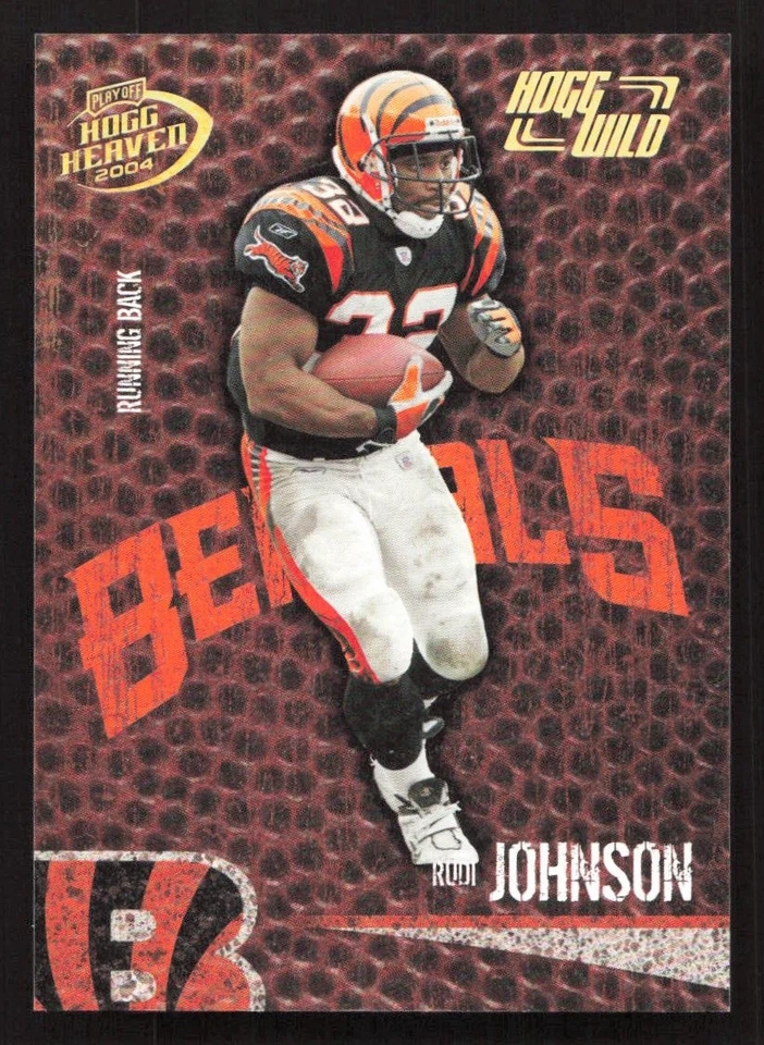 2004 Playoff Hogg Heaven Rudi Johnson Hogg Wild #/250 #23 Card - Image 1 of 2