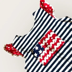funtasia too 4T Flag Red White Blue Made In USA dress GUC - Picture 1 of 4