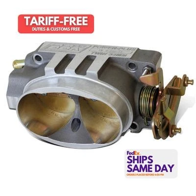 Bbk 1540, One Natural Aluminum Twin 52Mm Throttle Body - Fits 92-93 Gm Lt1 Perfo - Image 1 of 4