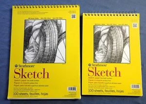 Art Supplies Strathmore sketch tablets: 100 sheets 9" x 12" &100 sheets 11x14 - Picture 1 of 5