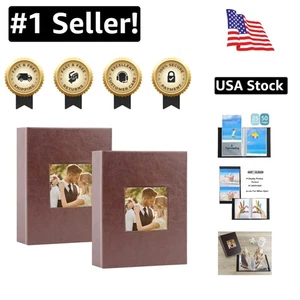 Portable 4x6 Photo Album – 2 Packs of 50 Pockets, Ideal for All Occasions - Picture 1 of 8