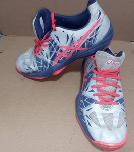 Asics E762N Damen Laufschuhe - Silber/Lila/Rot - Größe US 8,5 / EU 40 - Bild 1 von 22