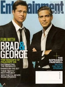 Brad Pitt George Clooney Entertainment Weekly Jun 2007 Oceans 13 Maroon 5 Barker - Imagen 1 de 1